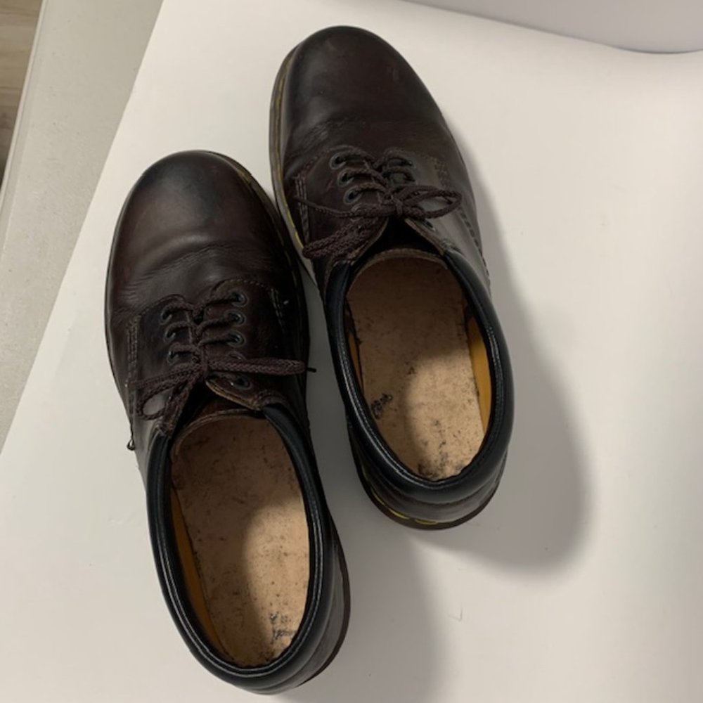 Doc Dr. Martens 5 Eye Padded Collar Oxford Gouche Crazy Horse US 11 - Picture 3 of 8